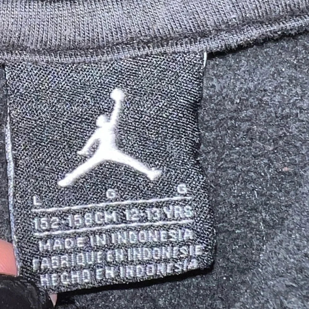 Jordan- Black hooded zip up jacket